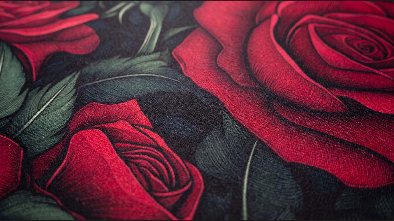 Bloom dye-sublimated print close-up