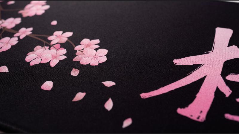 Blossom dye-sublimated print close-up