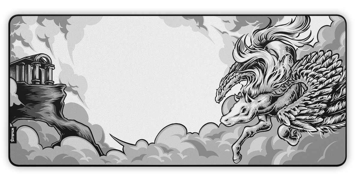 Pegasus print close-up