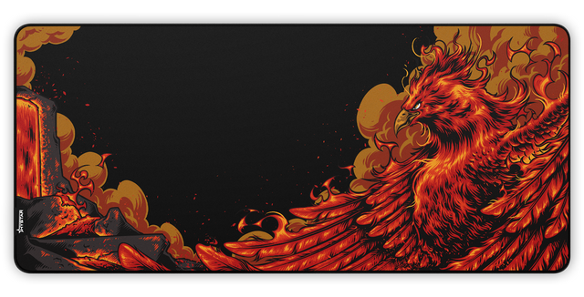 Phoenix gaming desk mat