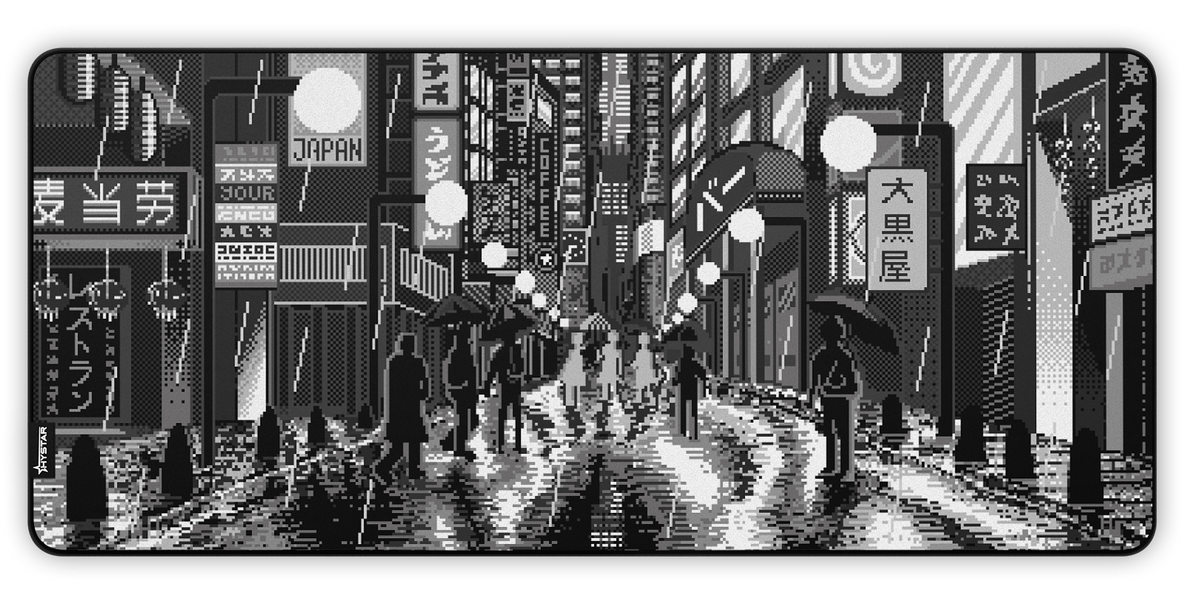 Retro Tokyo print close-up
