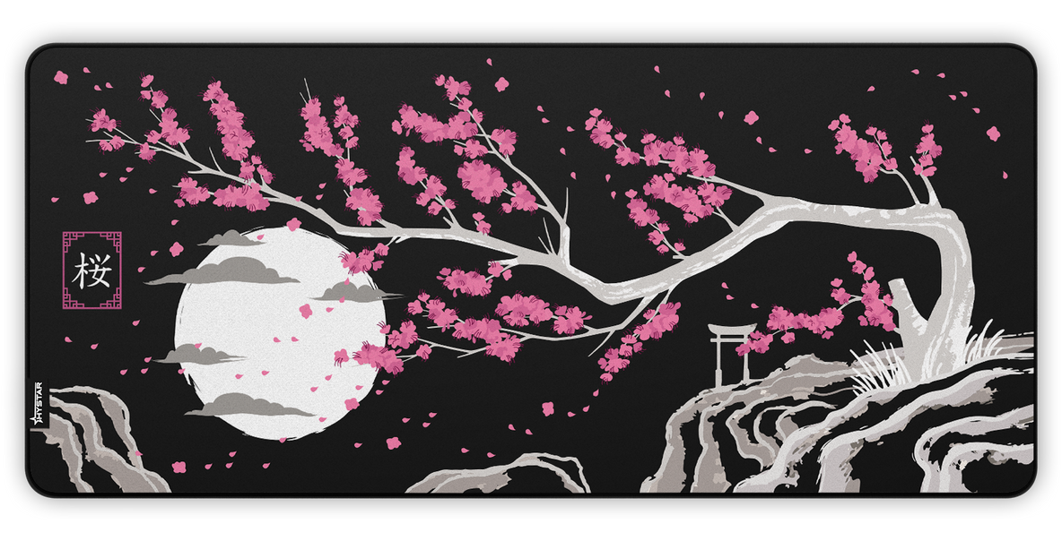Sakura print close-up