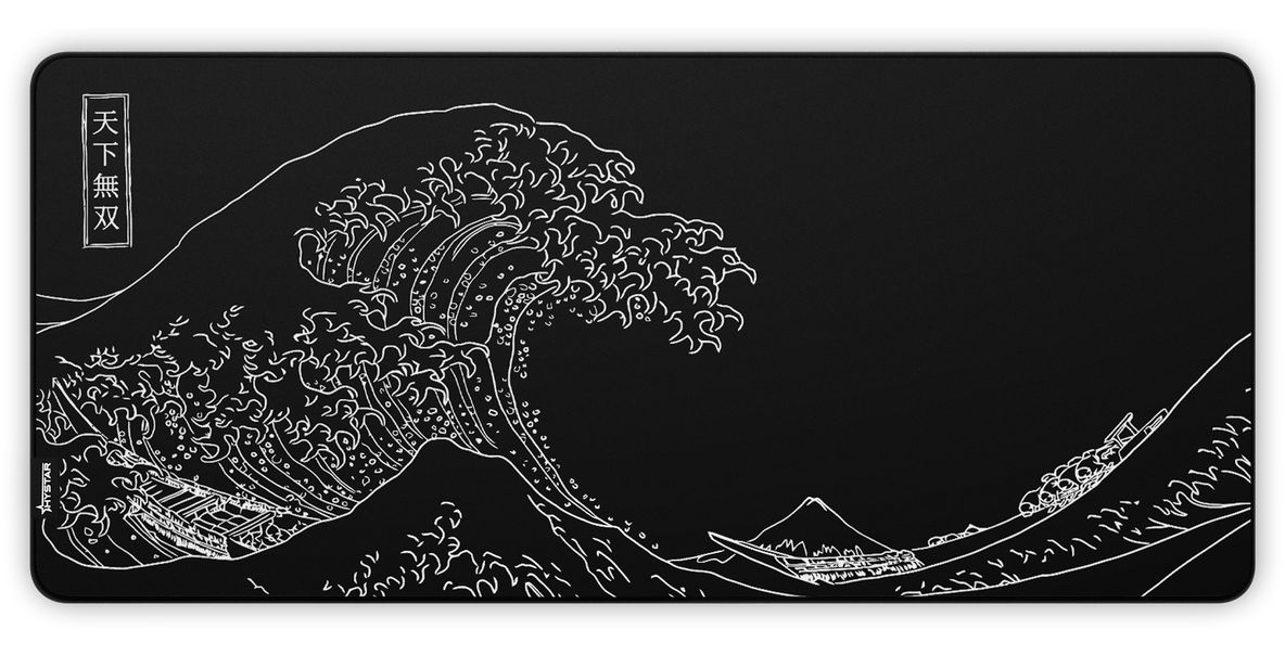 The Great Wave print close-up