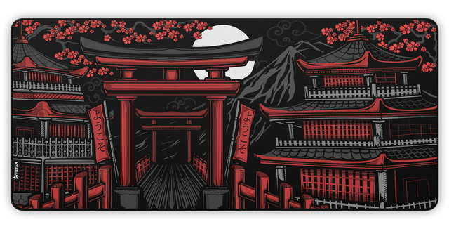 Zen gaming desk mat