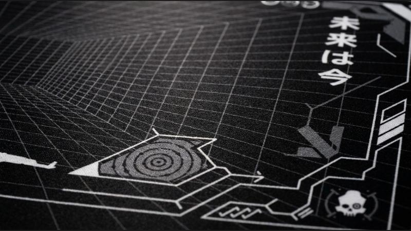 Mainframe Dark dye-sublimated print close-up