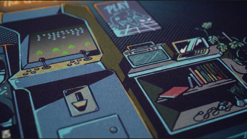 Nostalgia dye-sublimated print close-up