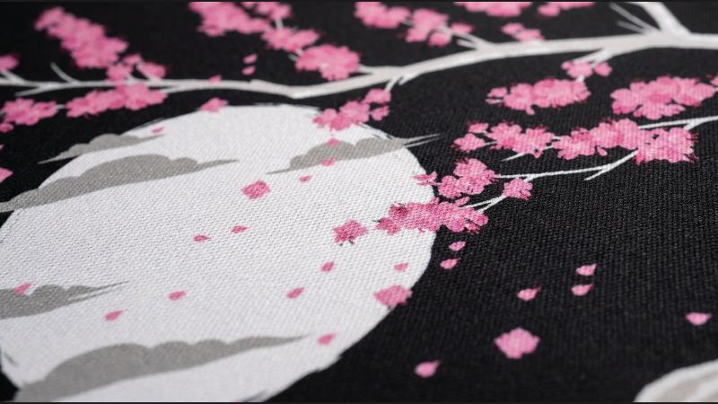 Sakura Dark dye-sublimated print close-up