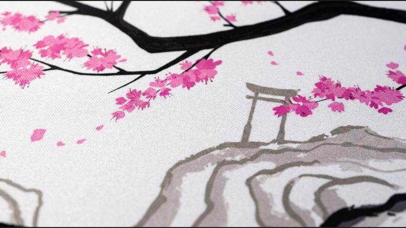 Sakura Light dye-sublimated print close-up