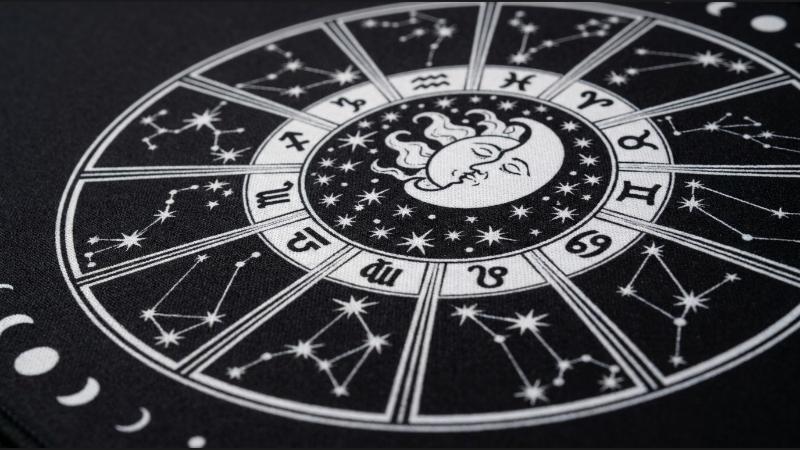 Zodiac Dark dye-sublimated print close-up
