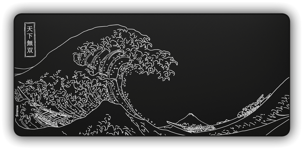 The Great Wave print close-up