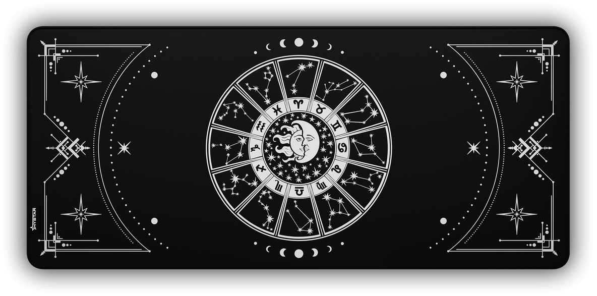 Zodiac print close-up