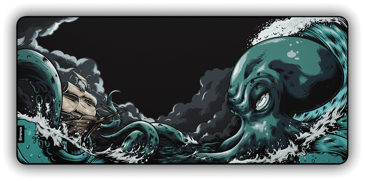 Kraken print close-up