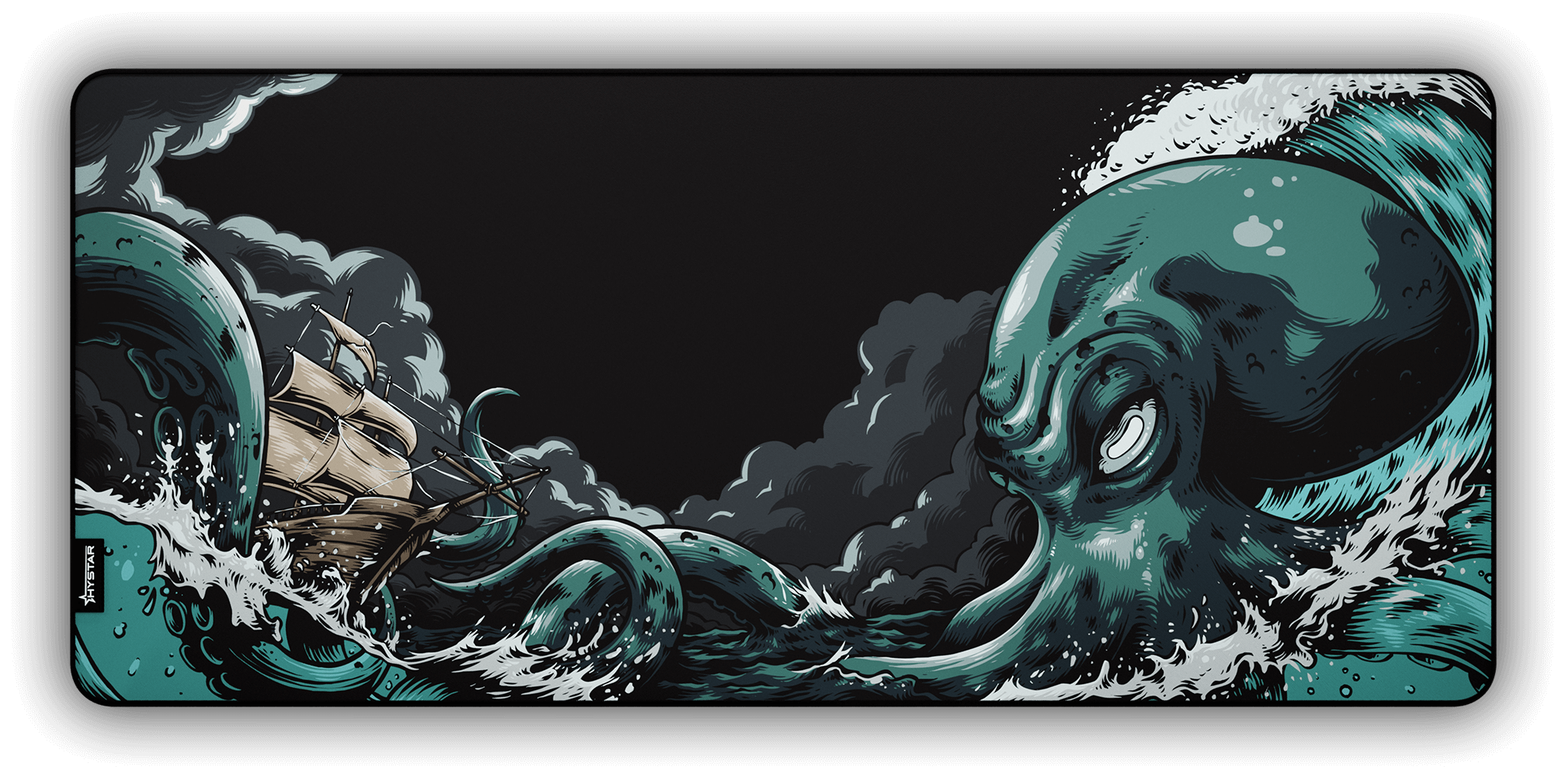 Hystar Desk Mat Kraken Hystar desk mat kraken
